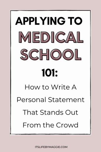 personal statement medical school character limit
